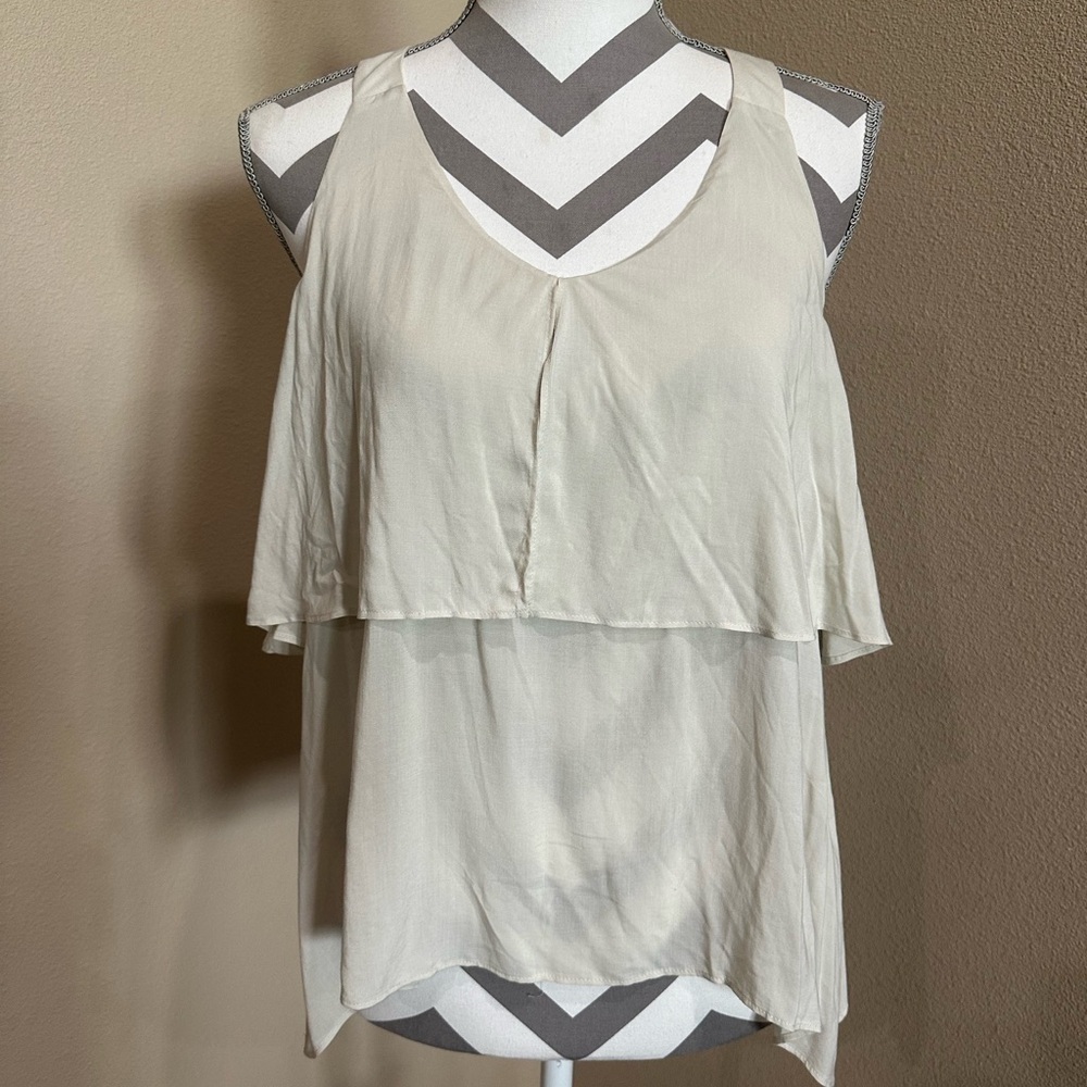 Bcbgeneration Ruffle/Layered Top, Euc! - image 1